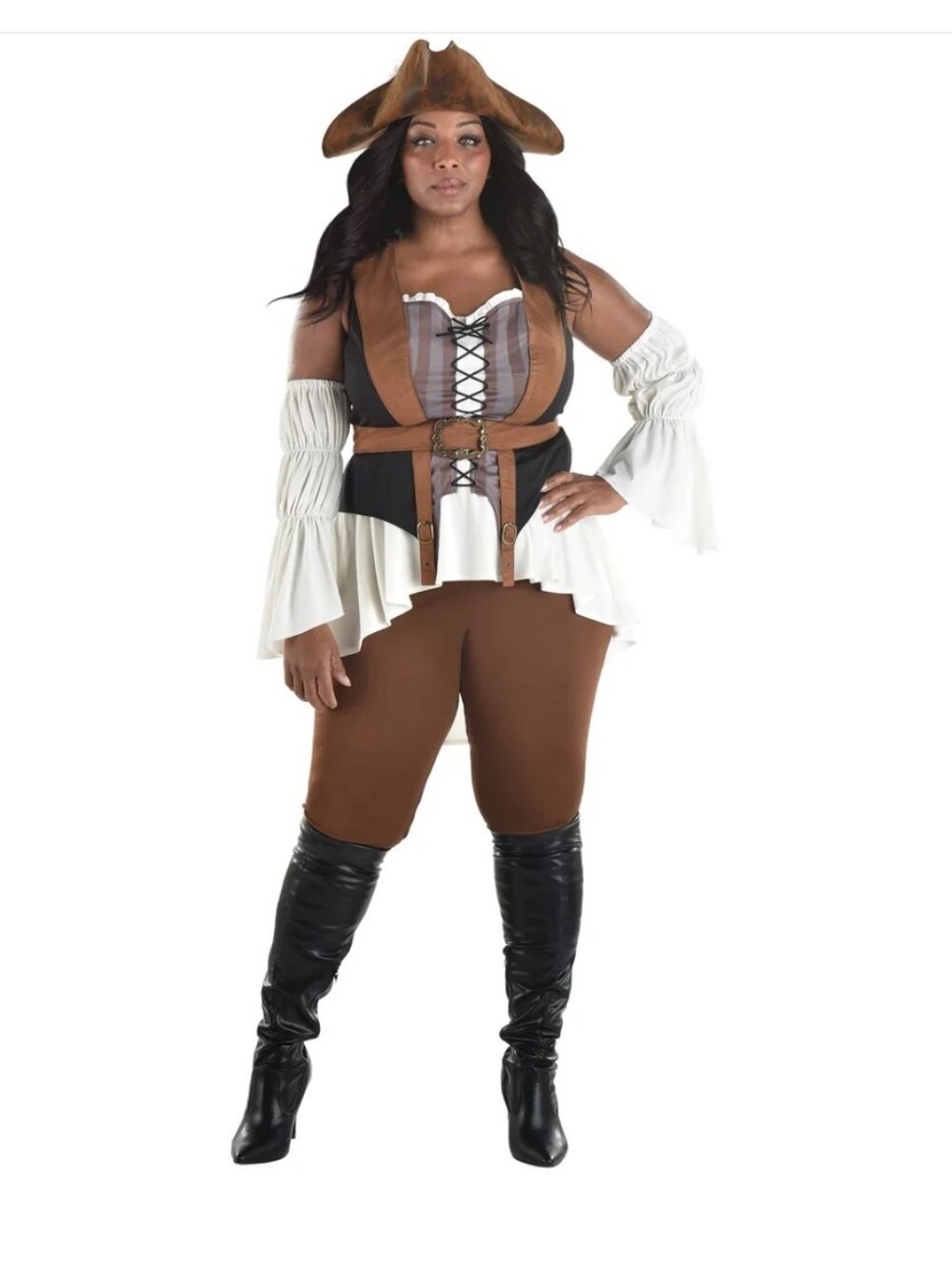NWT Amscan Shipwrecked Pirate Costume Women's Plus Size XXXL 22-24 Halloween
